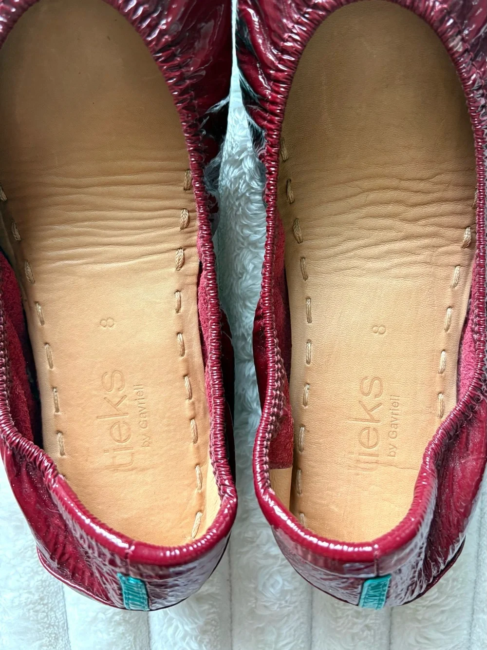 Tieks Ruby Red Patent Ballet Flat - Picture 3 of 7